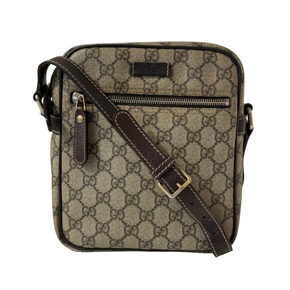 Gucci Unisex GG Supreme Canvas Messenger Bag - Picture 1 of 4